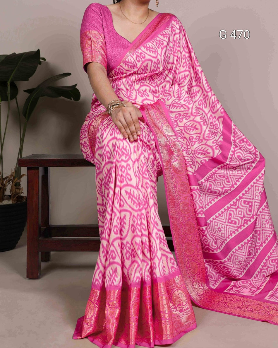 Premium Tussar Silk Sarees with Smooth Finish - G 470