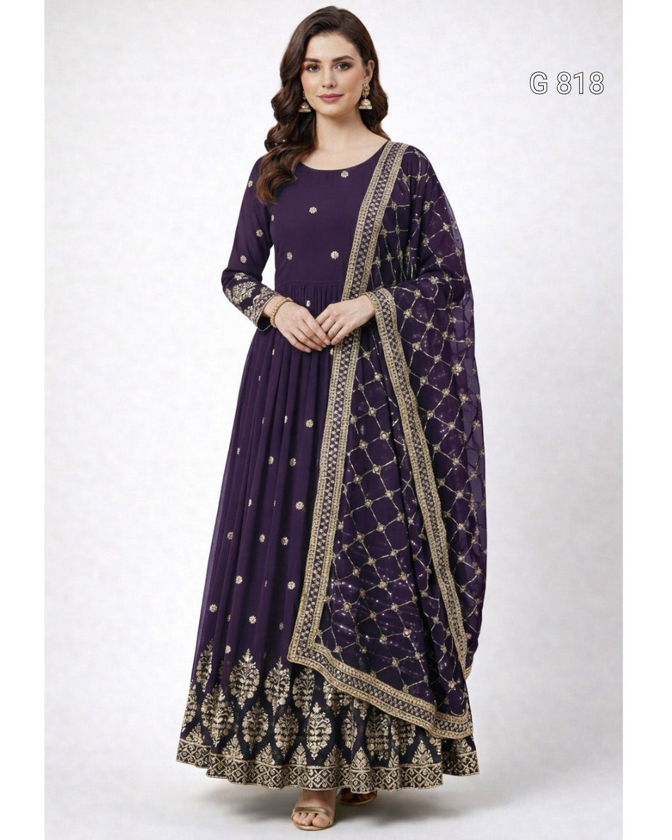 Premium Party Wear Anarkali for Festive Occasions - G 818