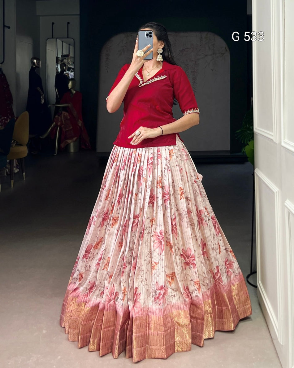 Premium Lehenga Co-ord Sets with Printed Designs - G 533