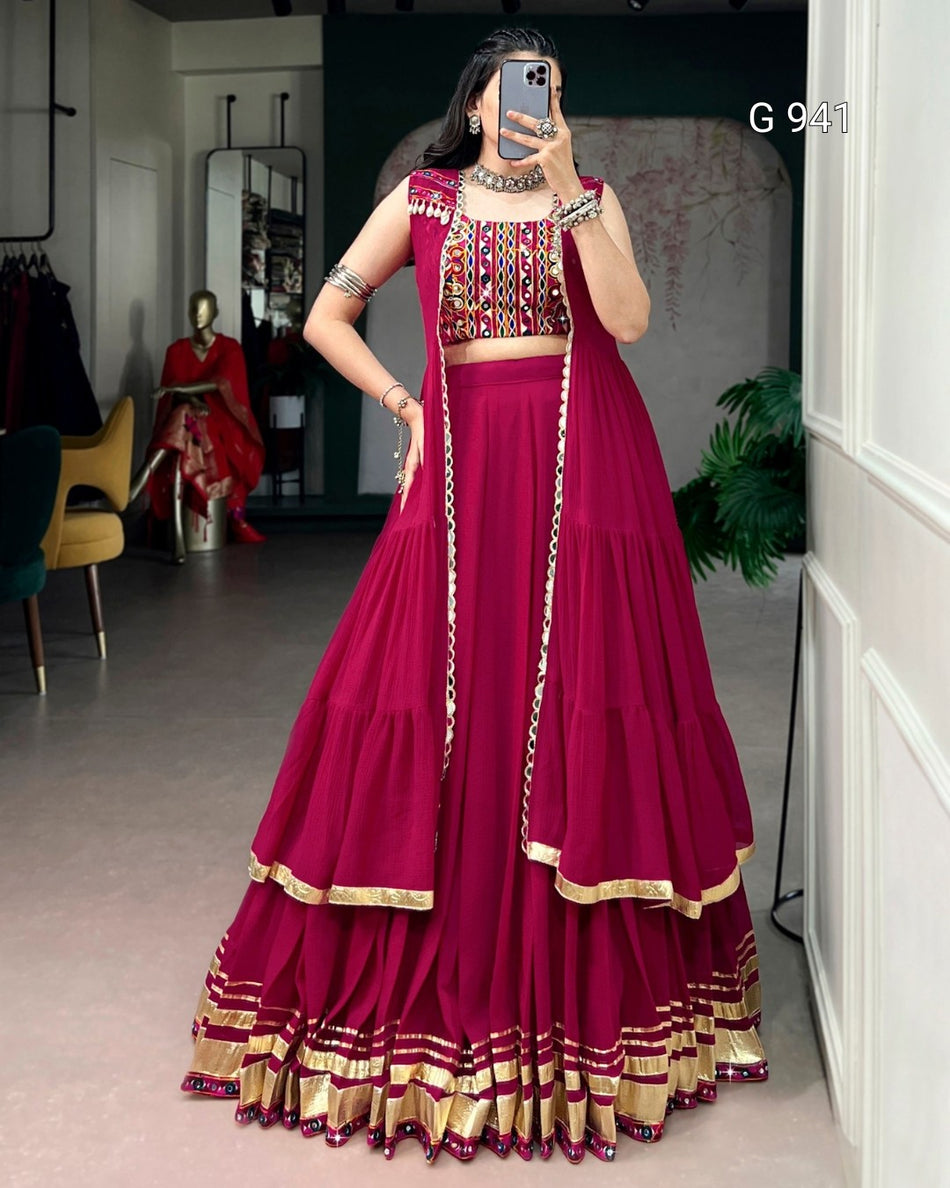 Traditional Garba Lehenga Choli Set - G 941