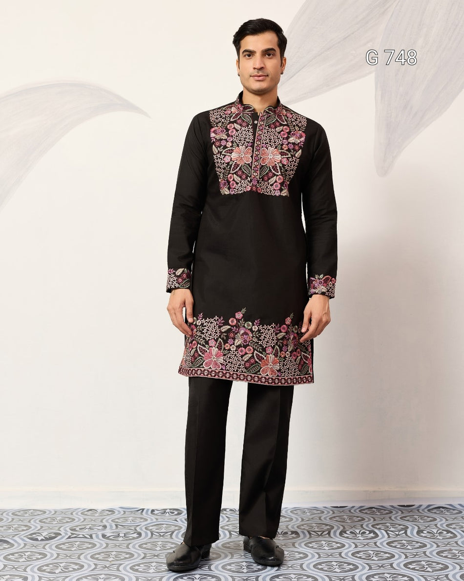 Traditional Mens Kurta Collection with Modern Style G 748