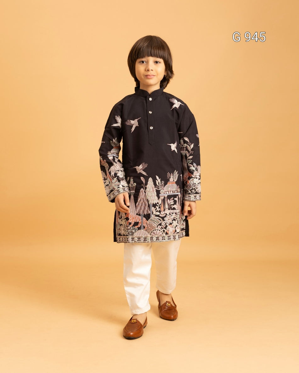 Comfortable Ethnic Kurta Set for Kids - G 945