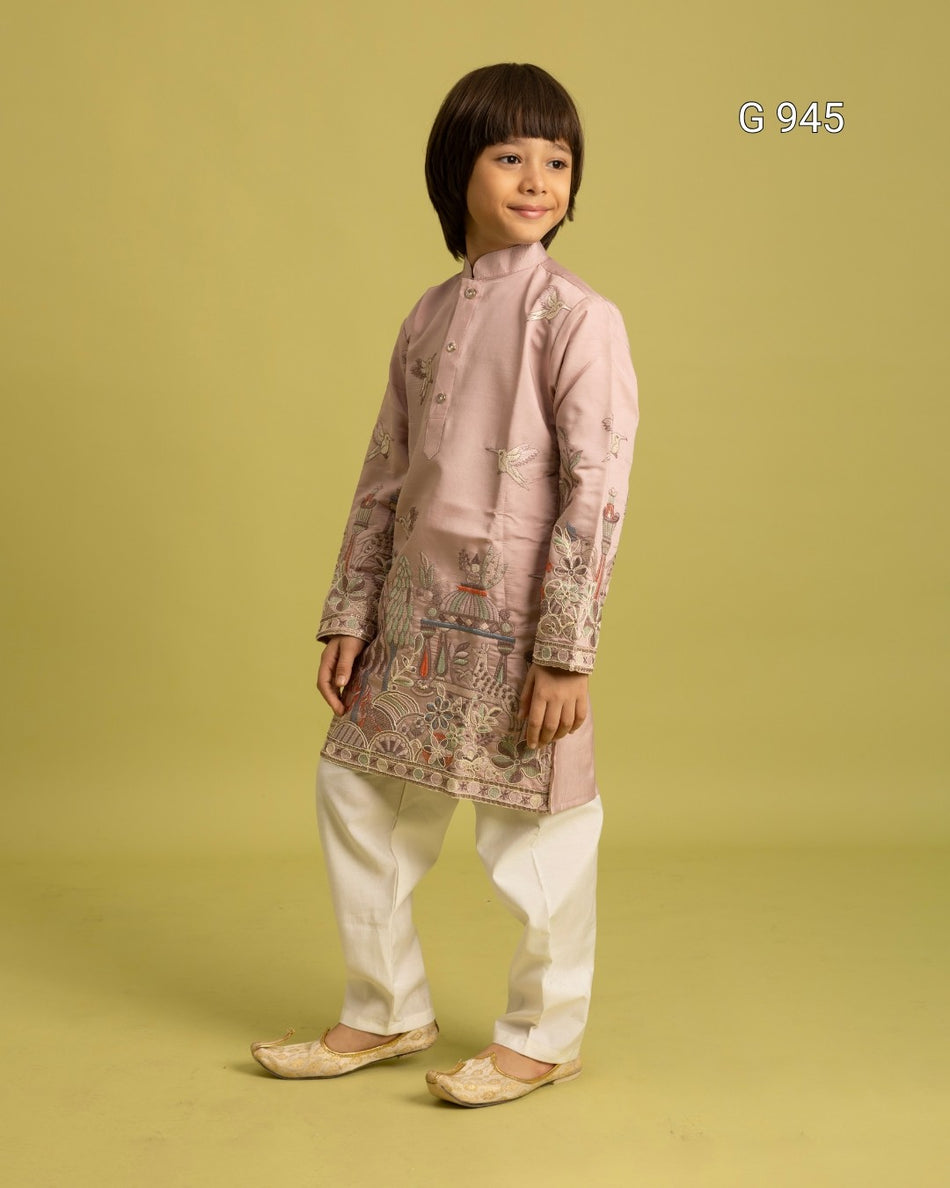 Comfortable Ethnic Kurta Set for Kids - G 945