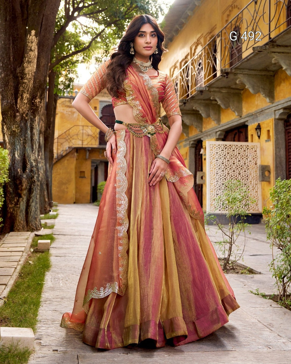 Premium Lehenga Choli with Graceful Flow Silhouette - G 492