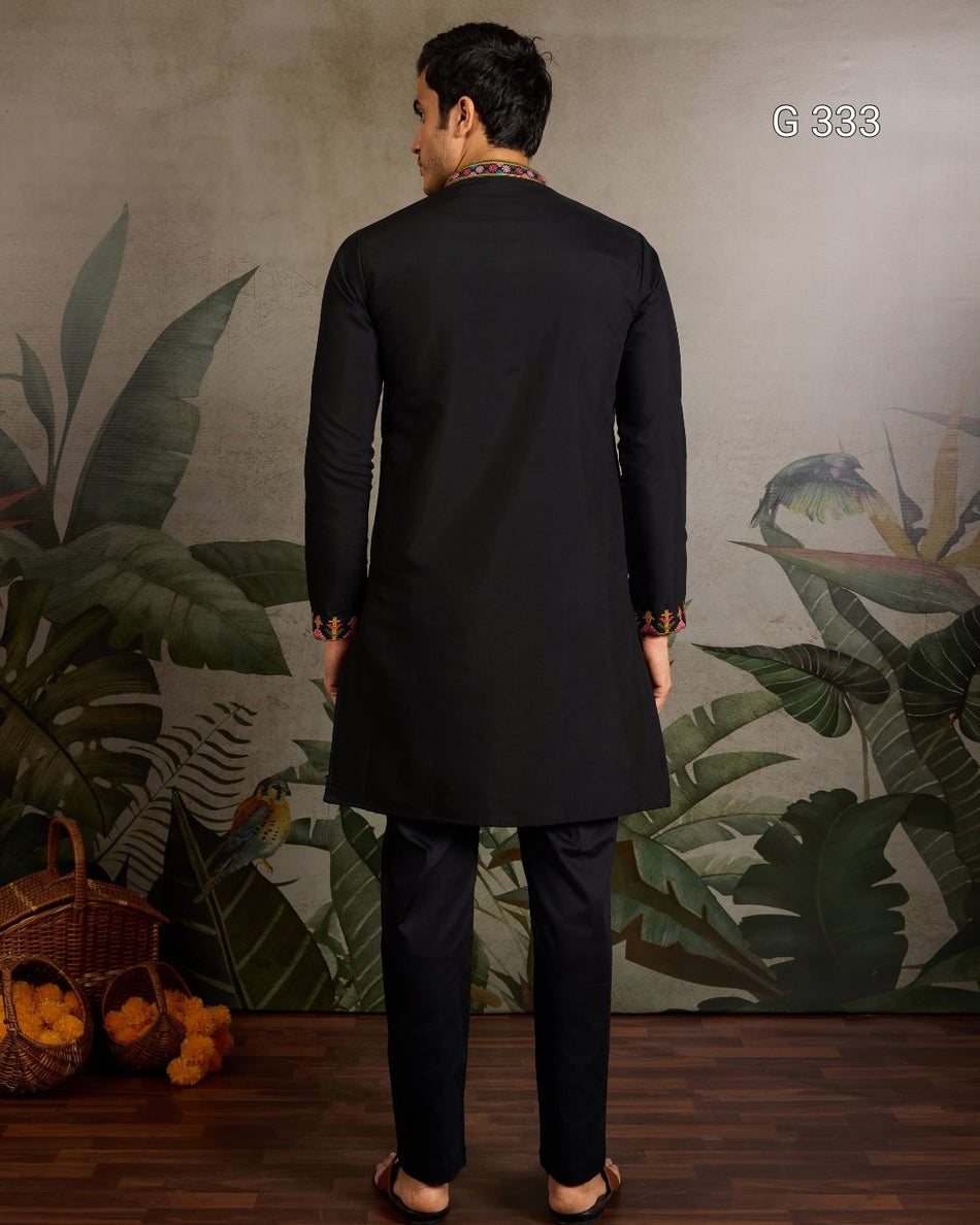 Premium Embroidered Kurta - G333