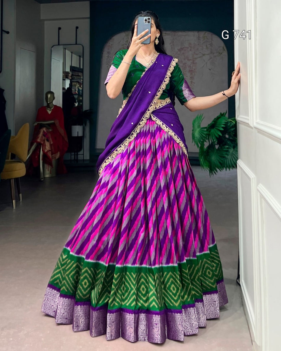 Designer Wedding Lehenga with Sequins Embellishments G 741