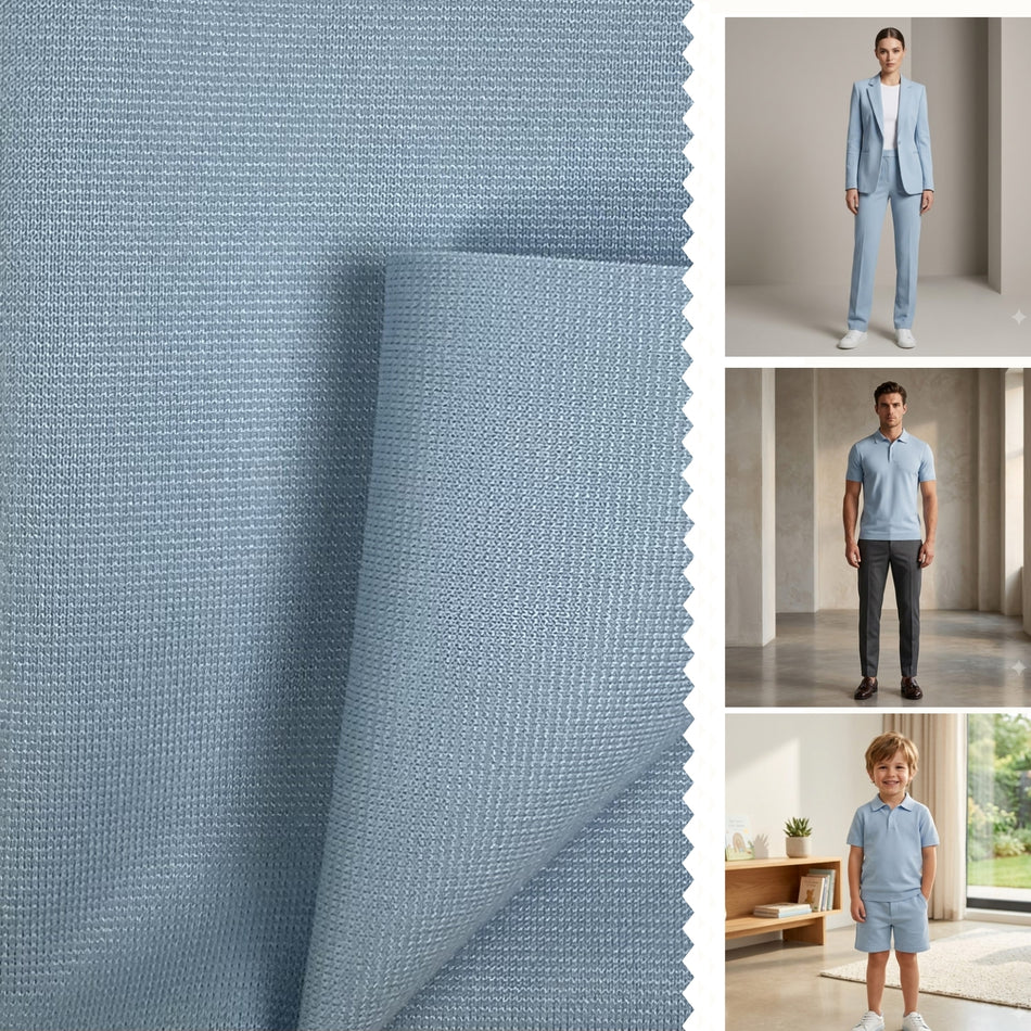 King Roma Knit Fabric by Yard, Poly Spandex Comfort Stretch Smooth Material - GF 50