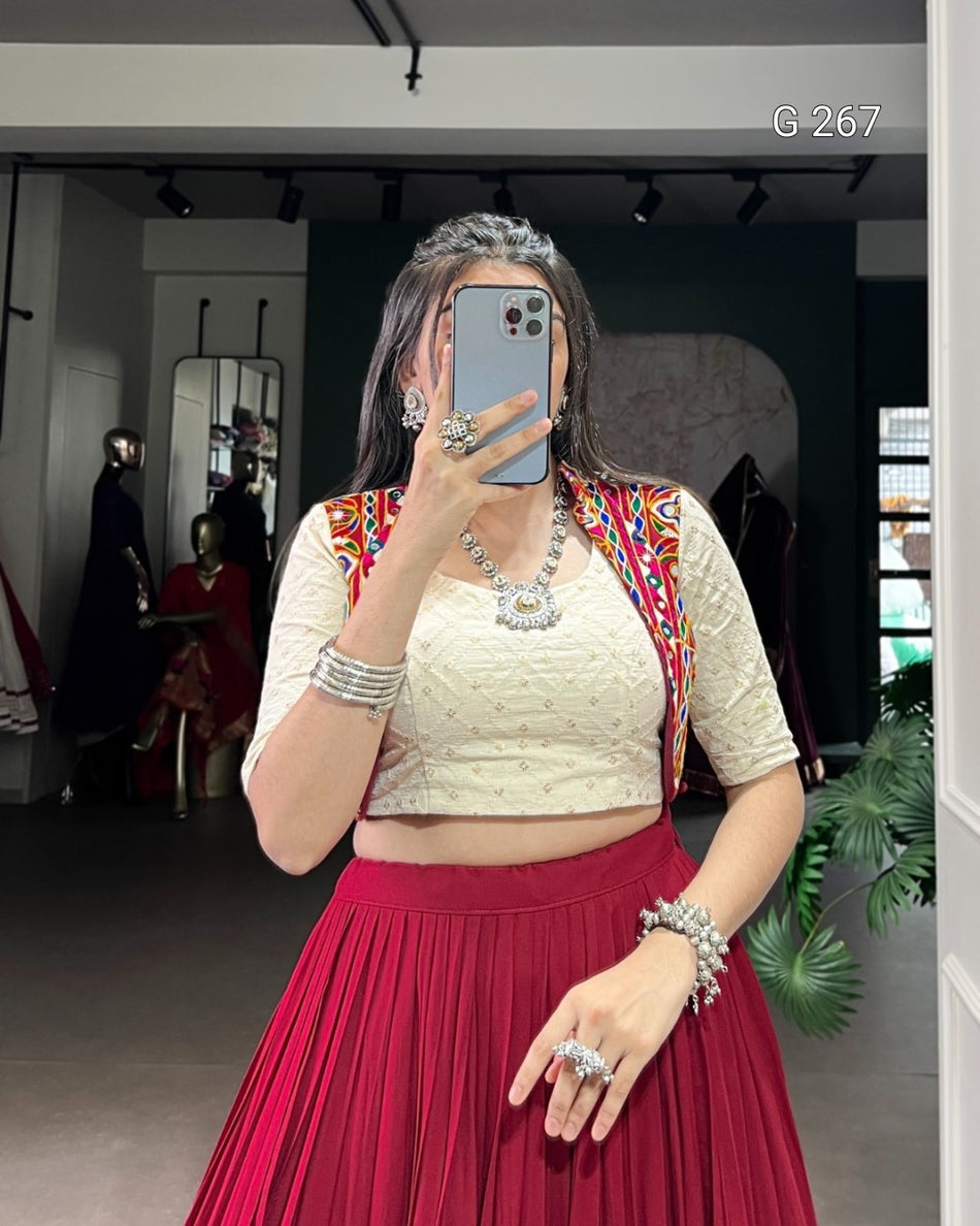 Gotta Patti Lace Touch Up Pure Rayon Lehenga – G 267