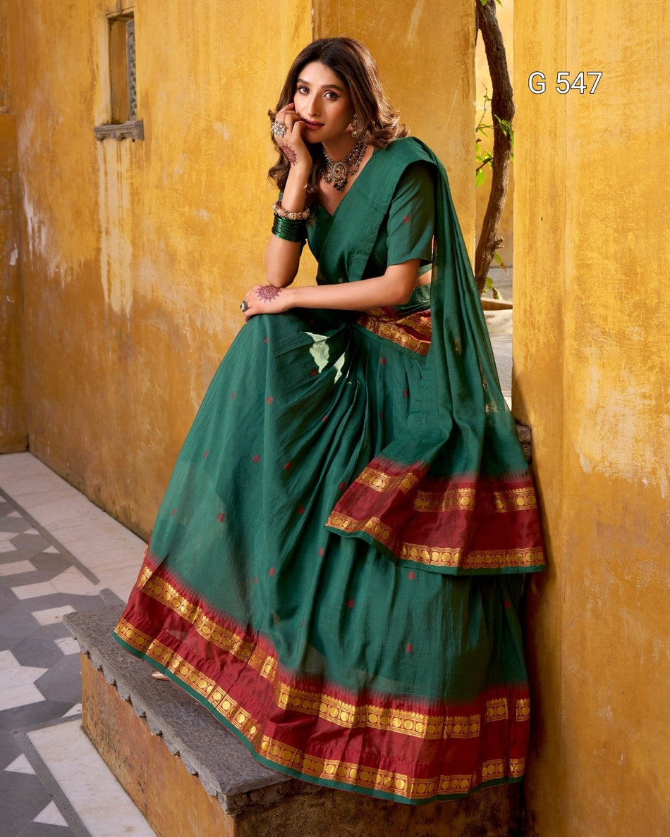 Beautiful Chanderi Cotton Lehenga for Festive Occasions - G 547