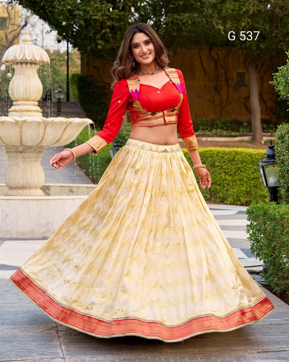 Designer Paithani Co-ord with Elegant Silk Finish - G 537