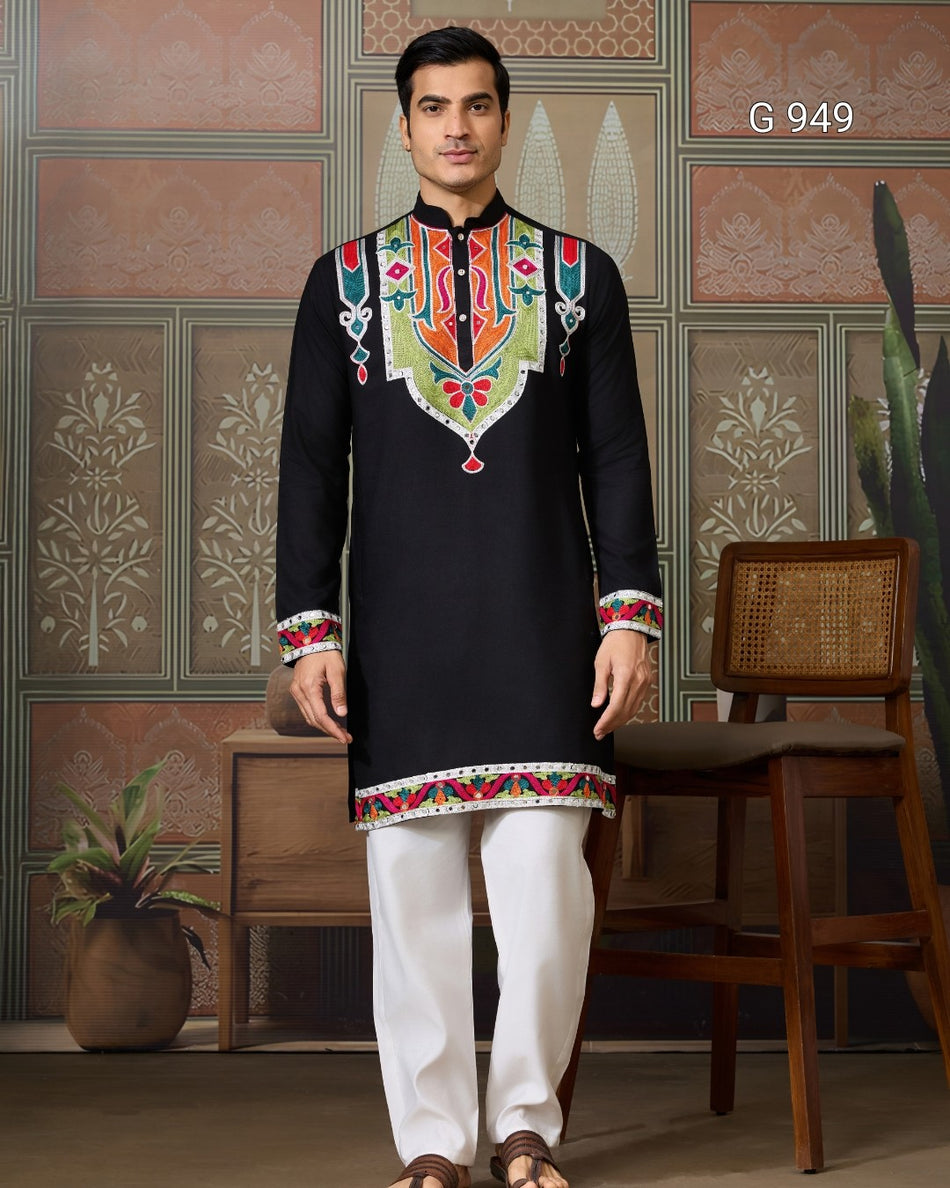Ethnic Elevated Men's Kurta Collection - G 949