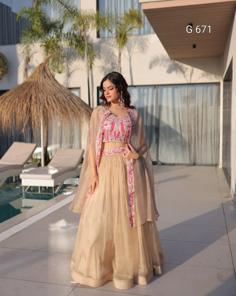 Luxurious Party Wear Lehenga for Women Celebrations G 671