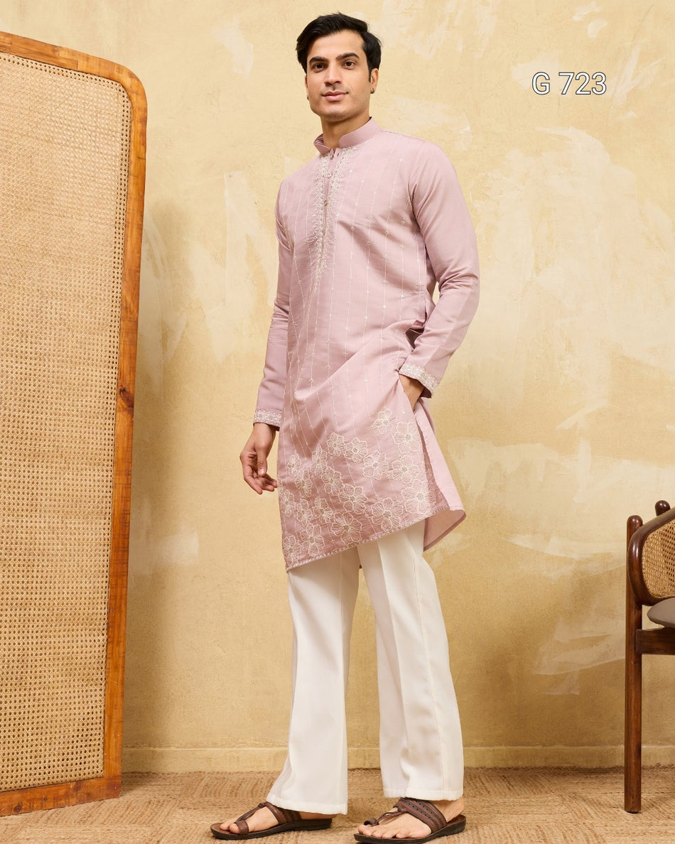 Festive Special Men’s Embroidered Kurta Collection - G 723