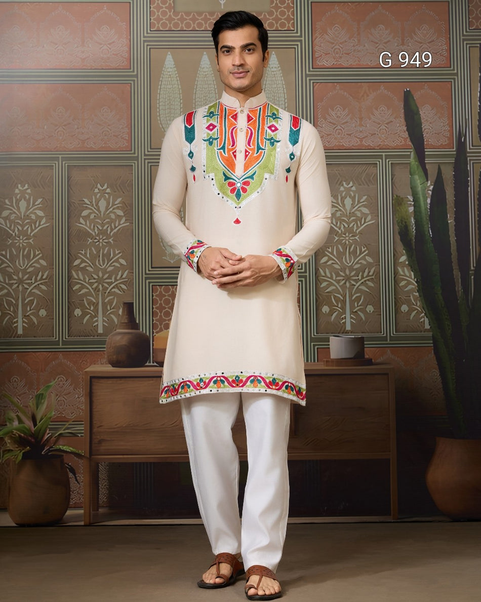 Ethnic Elevated Men's Kurta Collection - G 949