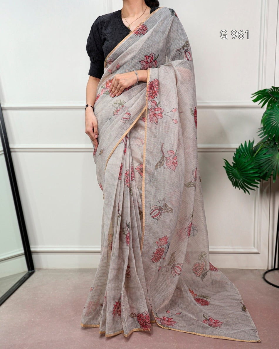 Blossom Kota Doria Saree Collection - G 961