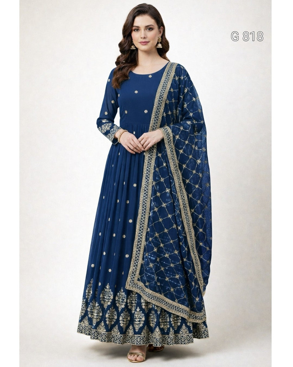 Premium Party Wear Anarkali for Festive Occasions - G 818