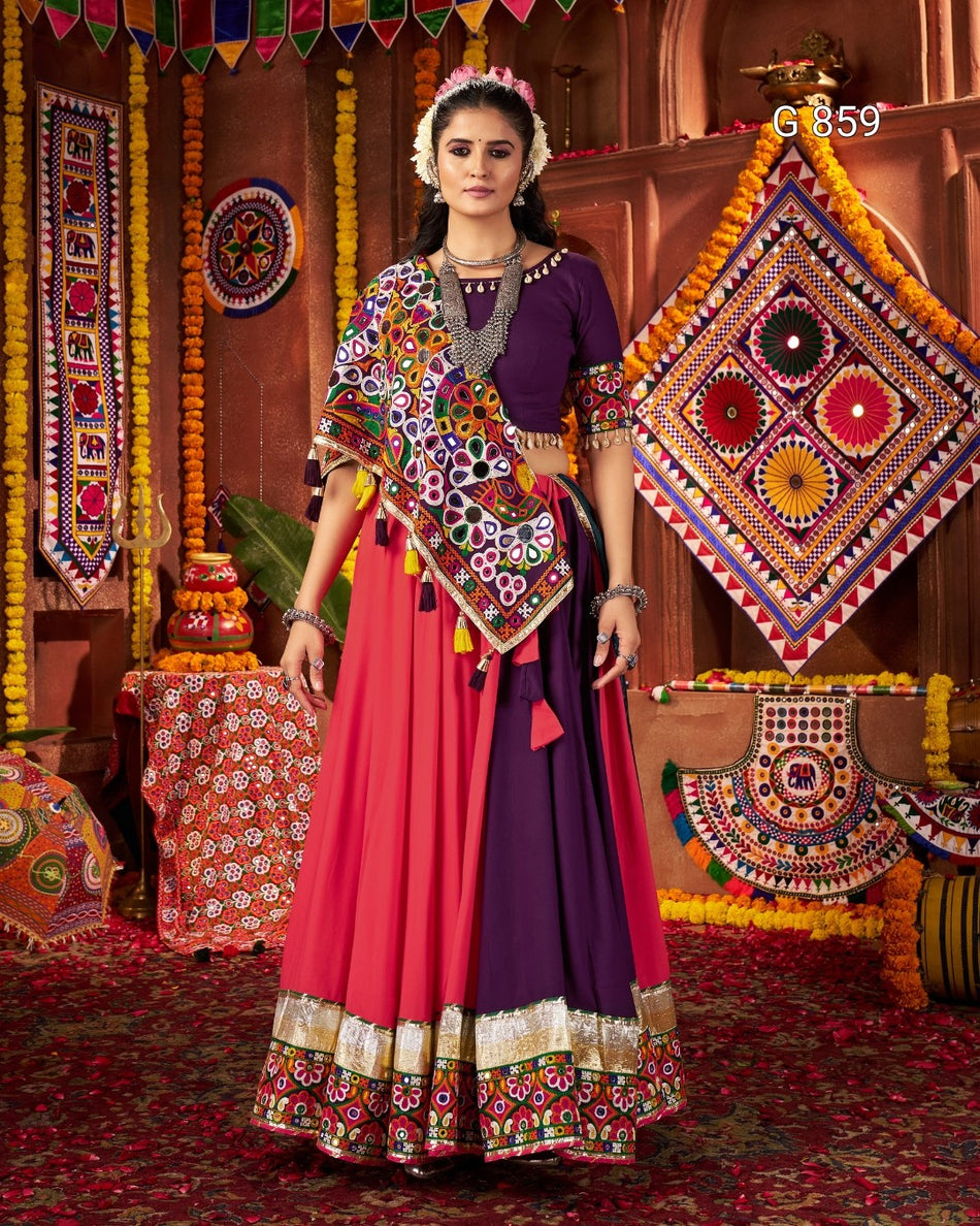 Elegant Mirror Embellished Lehenga Choli G 859