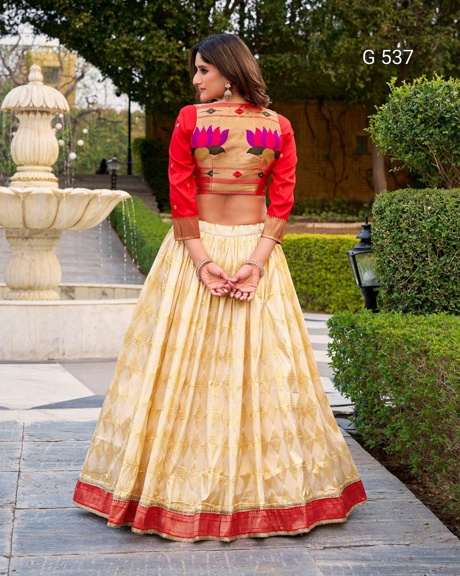 Designer Paithani Co-ord with Elegant Silk Finish - G 537
