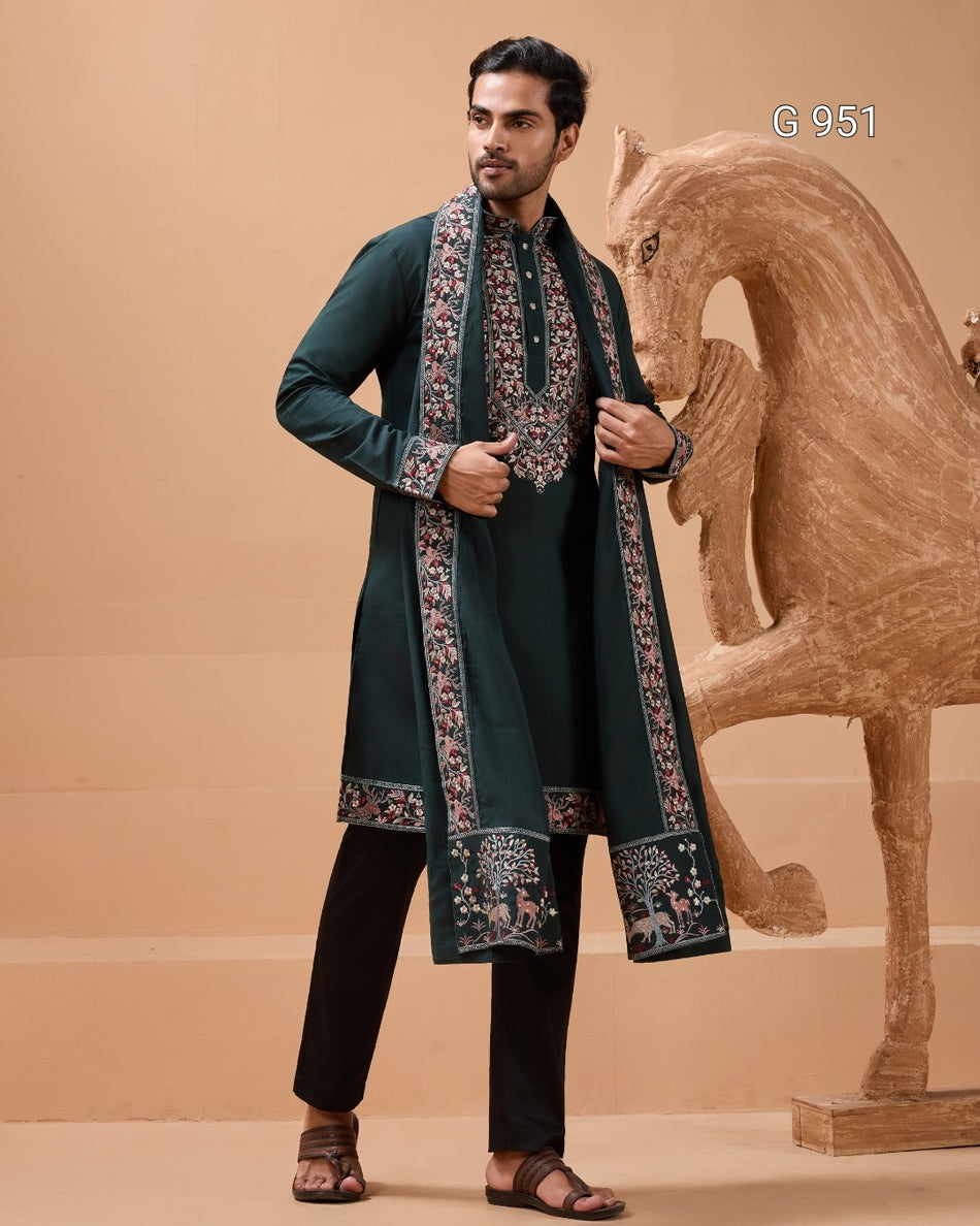 Stylish Royal Men's Kurta Outfit - G 951