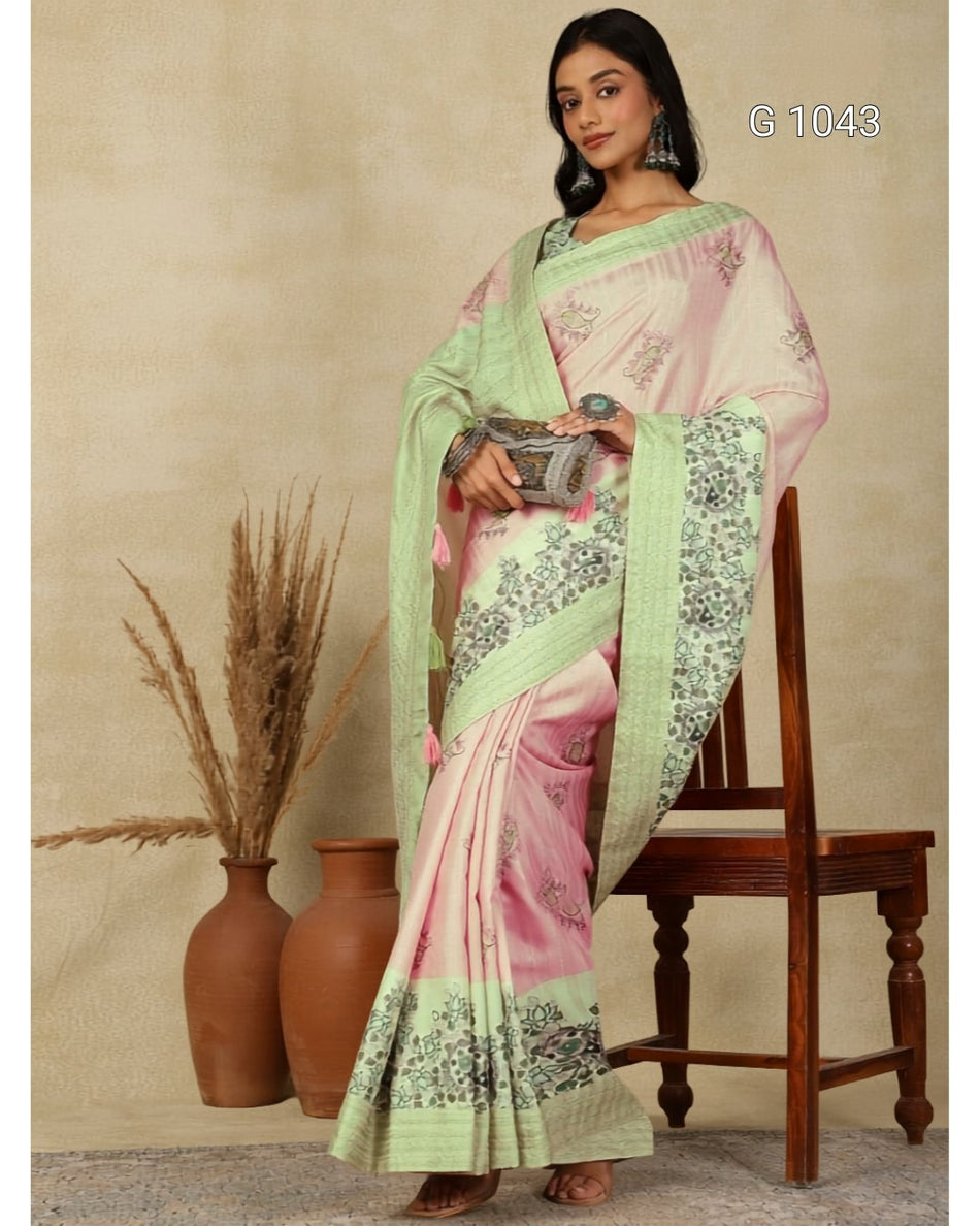 Premium Tripur Silk Saree Collection - G 1043