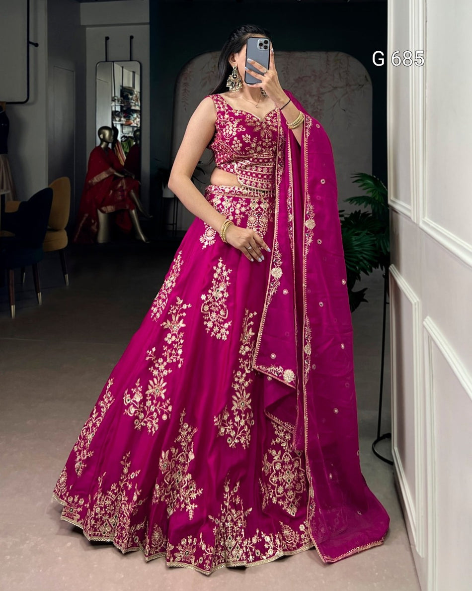 Luxurious Wedding Lehenga for Royal Ethnic Look G 685