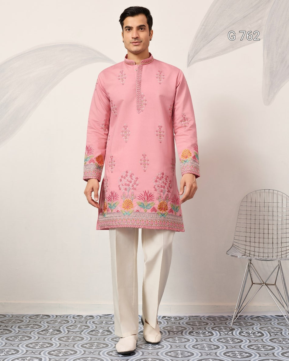 Elegant Mens Kurta for Festive Celebrations - G 762