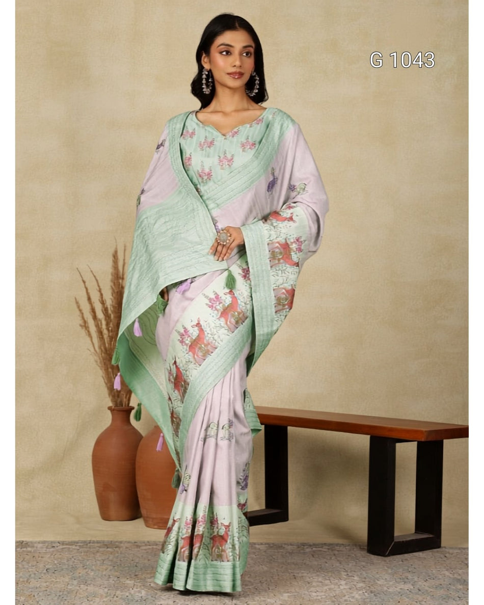 Premium Tripur Silk Saree Collection - G 1043