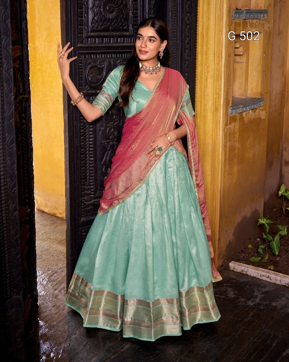 Elegant Dupion Lehenga with Rich Traditional Appeal - G 502