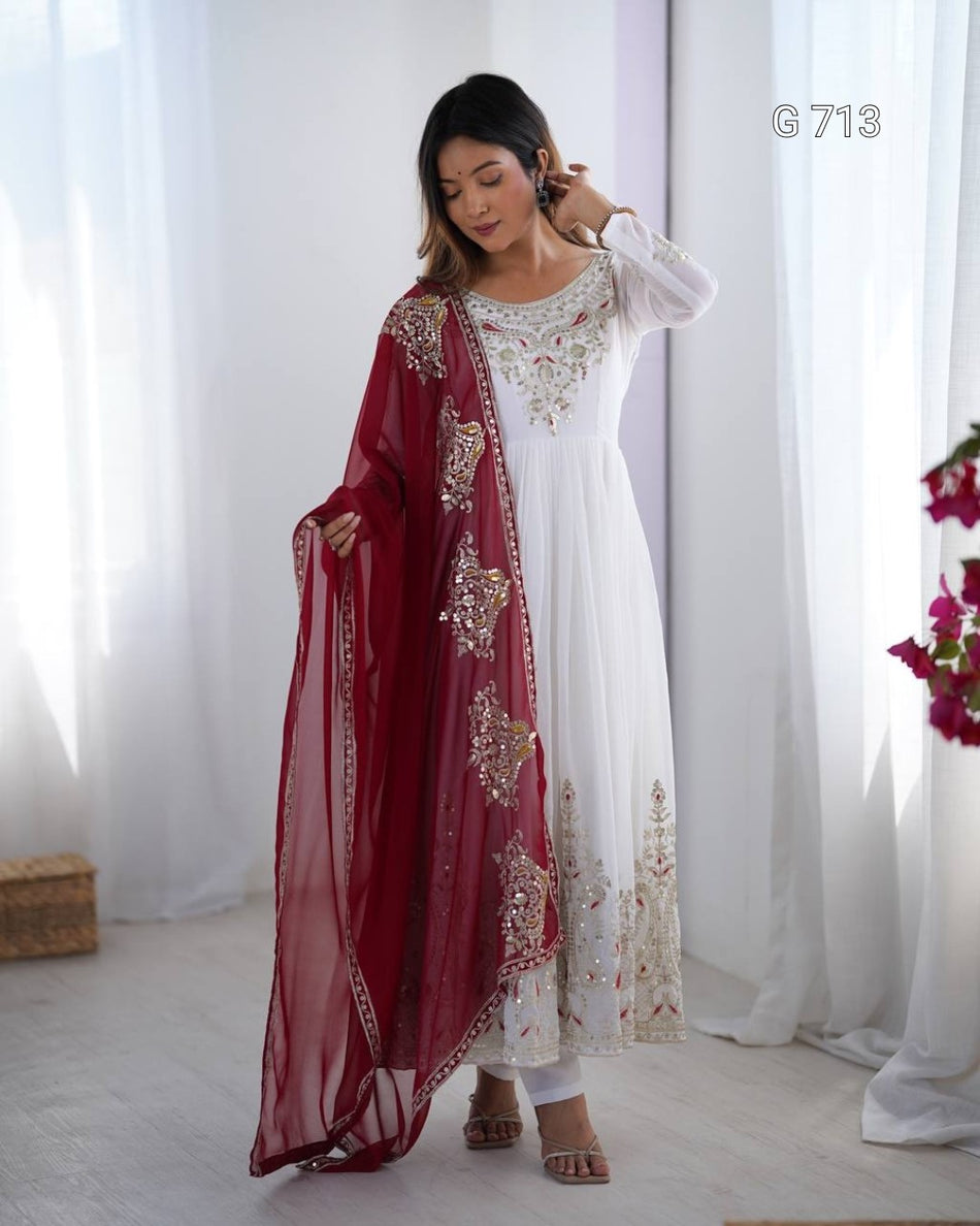 Designer Embroidered Gown for Grand Celebrations G 713