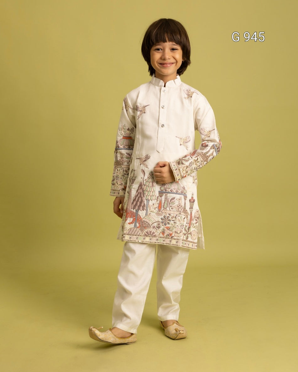 Comfortable Ethnic Kurta Set for Kids - G 945