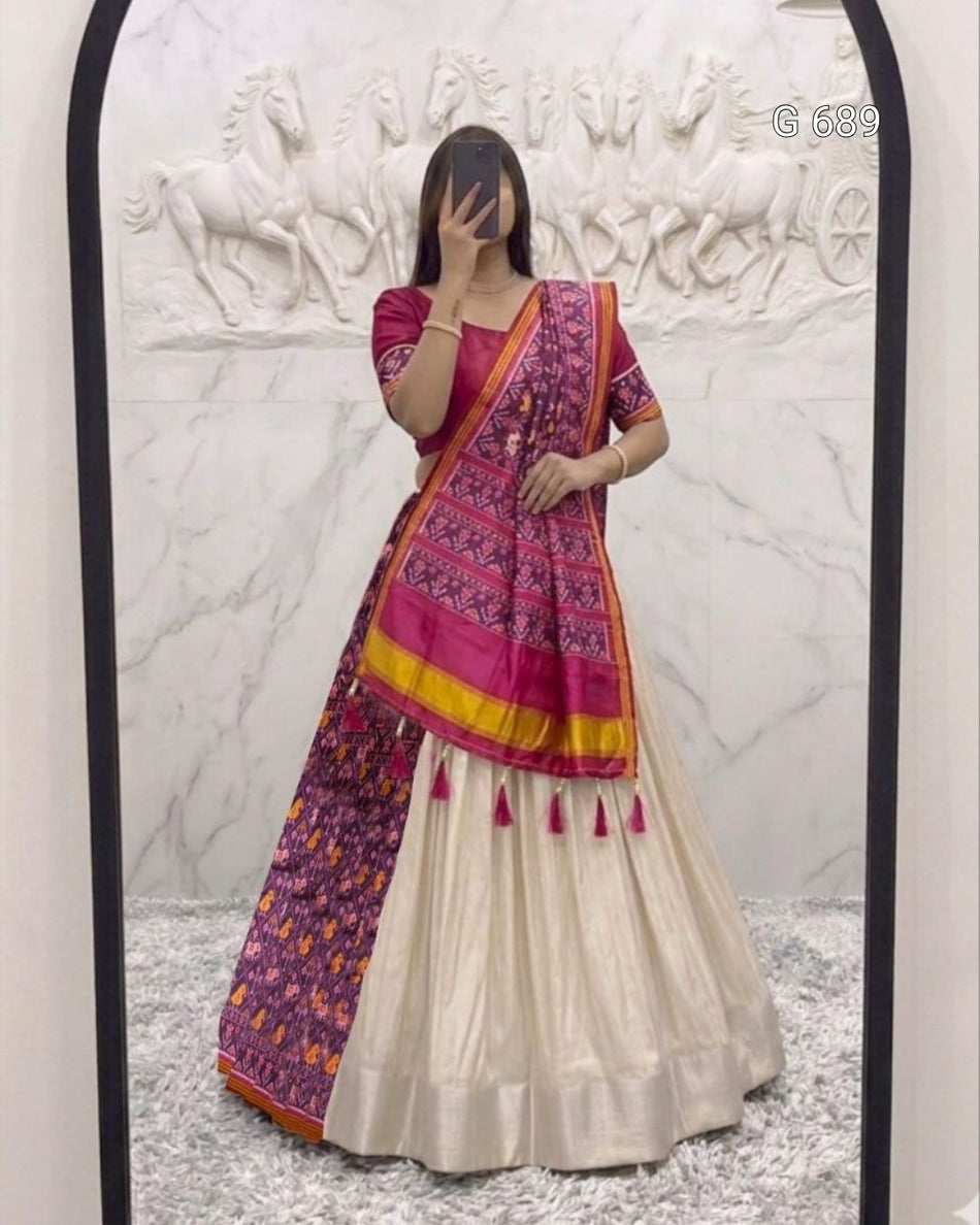 Luxurious Lehenga Saree Set for Special Occasions G 689