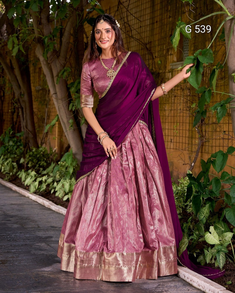 Elegant Dupion Silk Lehenga with Rich Traditional Appeal - G 539