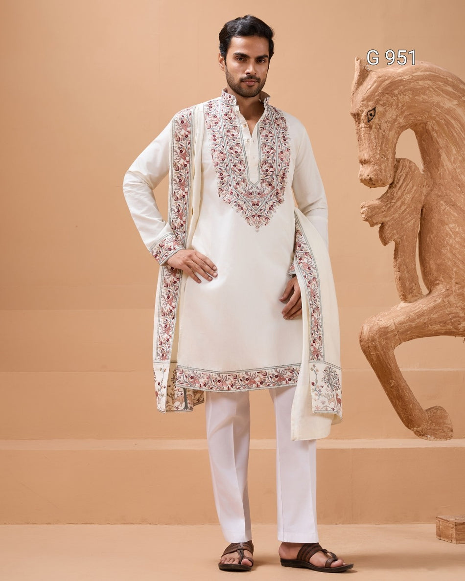 Stylish Royal Men's Kurta Outfit - G 951