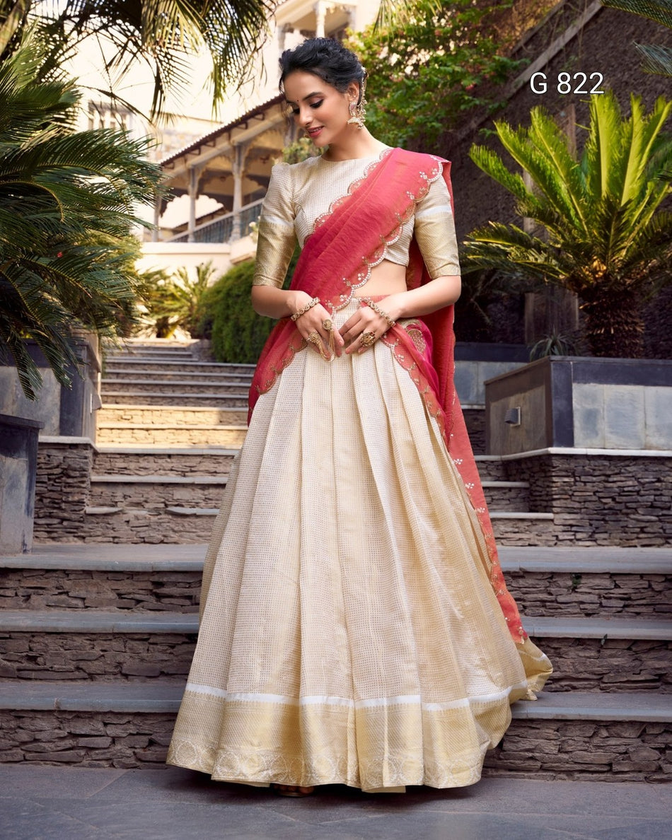 Premium Ethnic Lehenga with Shimmer Dupatta G 822