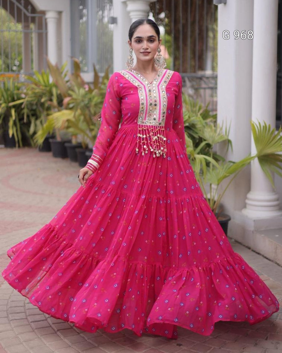 Kutchi Patchwork Garba Gown Collection - G 968