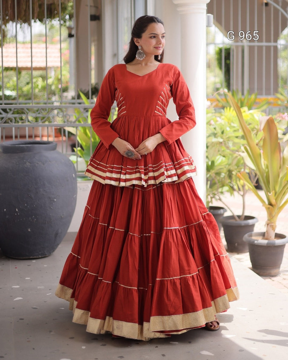 Premium Navratri Frill Lehenga Collection - G 965