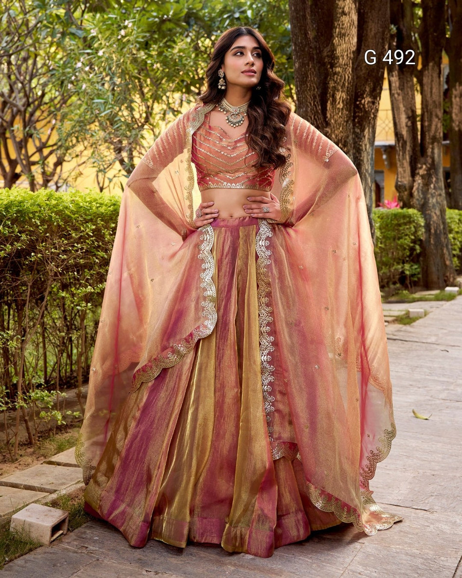Premium Lehenga Choli with Graceful Flow Silhouette - G 492