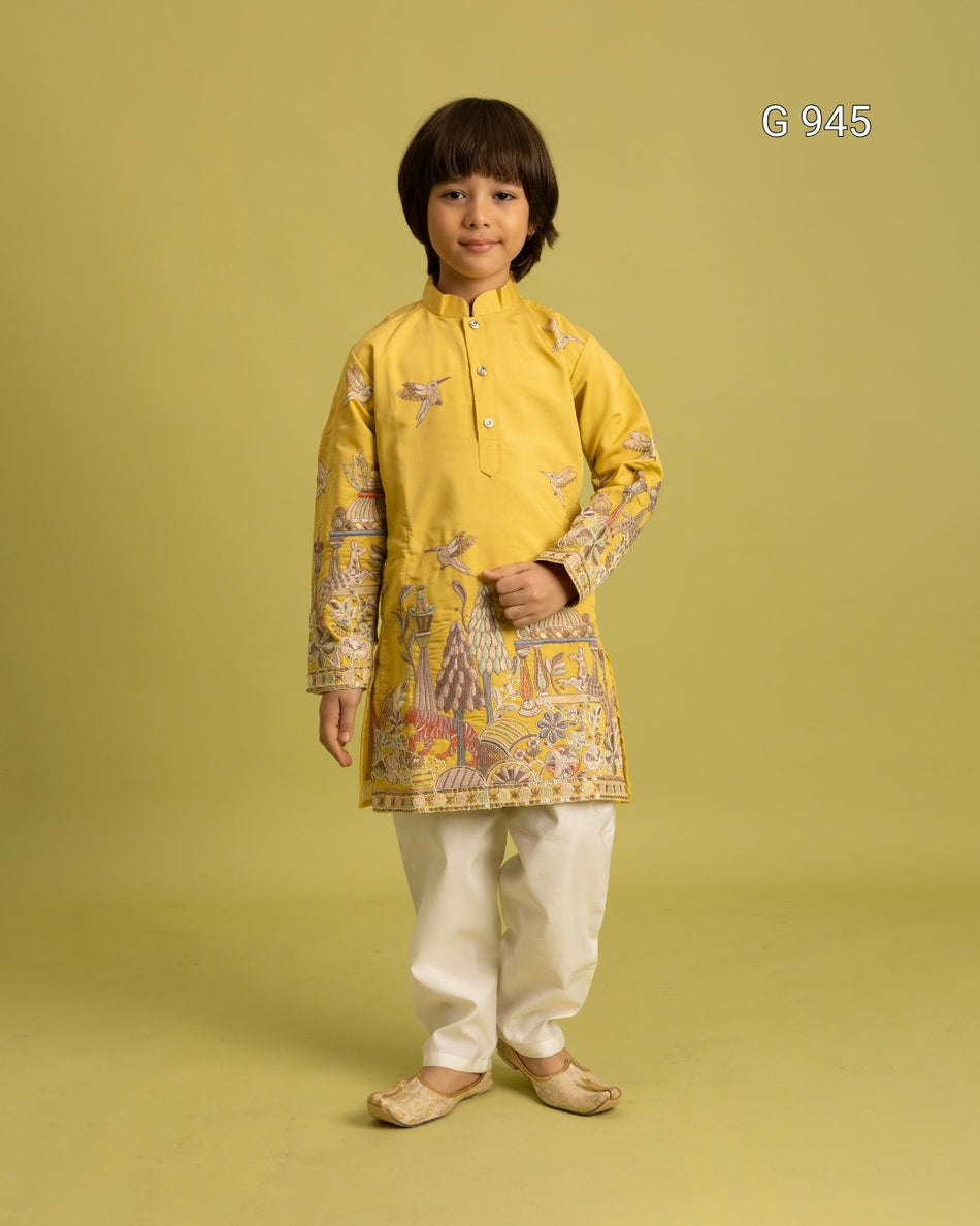 Comfortable Ethnic Kurta Set for Kids - G 945