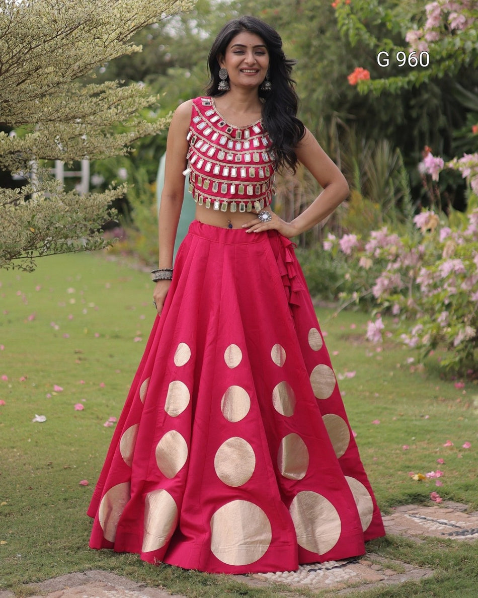 Garba Special Roman Silk Outfit - G 960