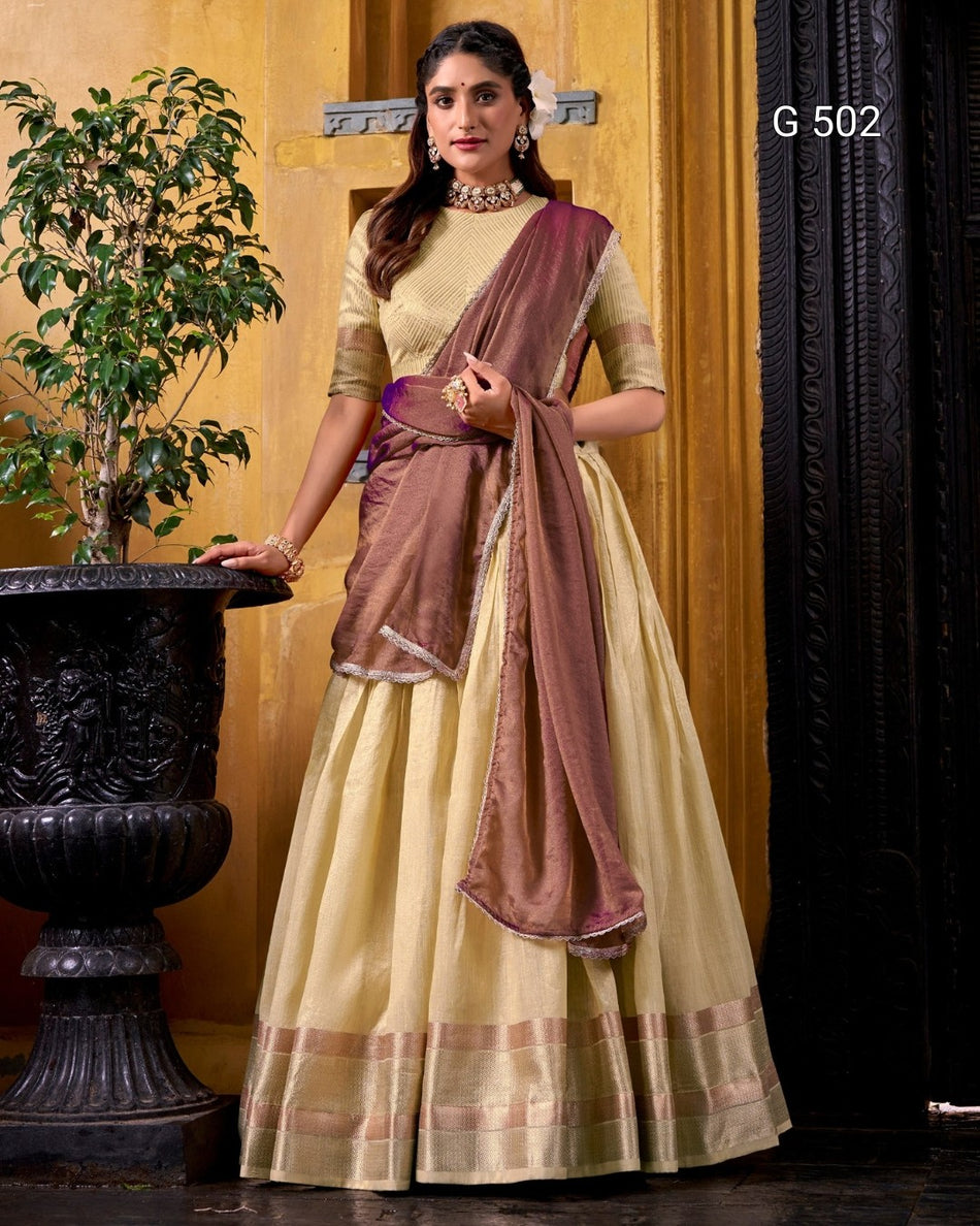Elegant Dupion Lehenga with Rich Traditional Appeal - G 502