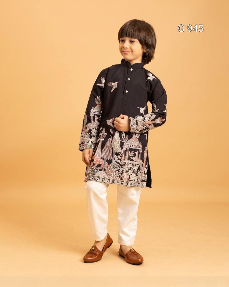 Comfortable Ethnic Kurta Set for Kids - G 945
