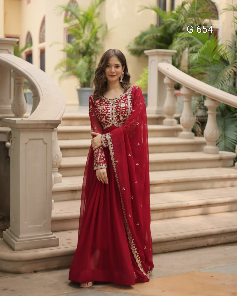 Luxurious Festive Gown with Timeless Glamour Appeal G 654