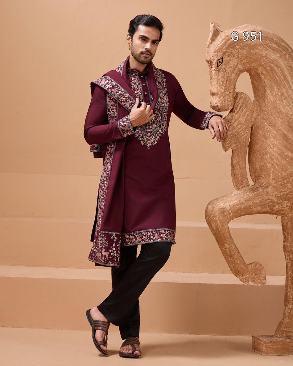 Stylish Royal Men's Kurta Outfit - G 951