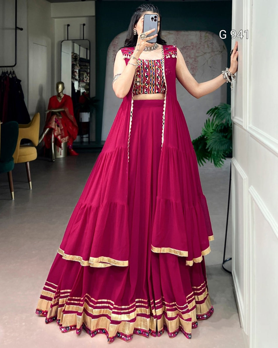 Traditional Garba Lehenga Choli Set - G 941