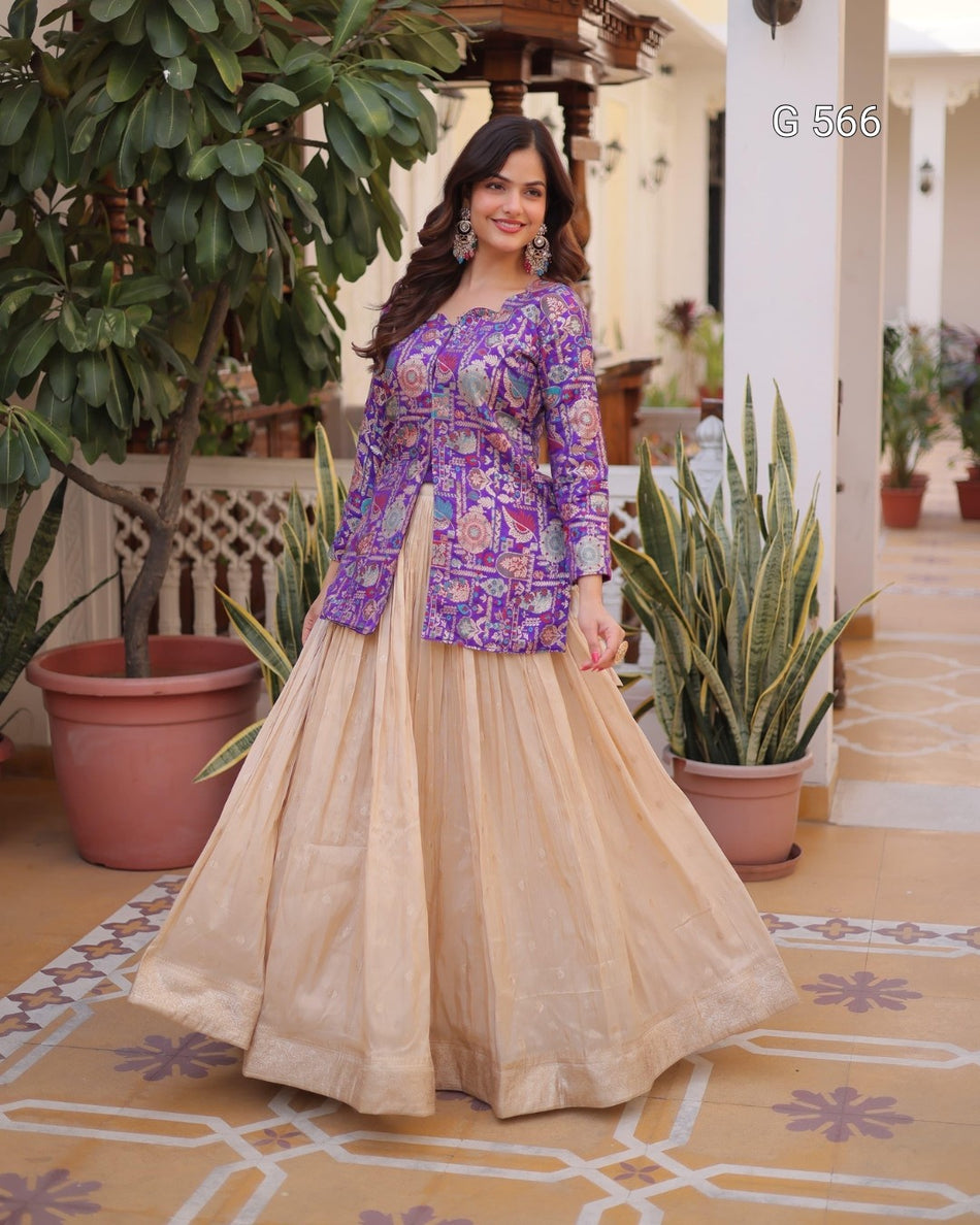 Stylish Ready to Wear Lehenga with Elegance - G 566