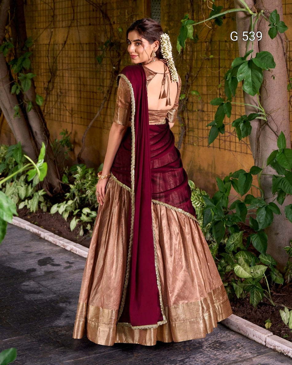 Elegant Dupion Silk Lehenga with Rich Traditional Appeal - G 539