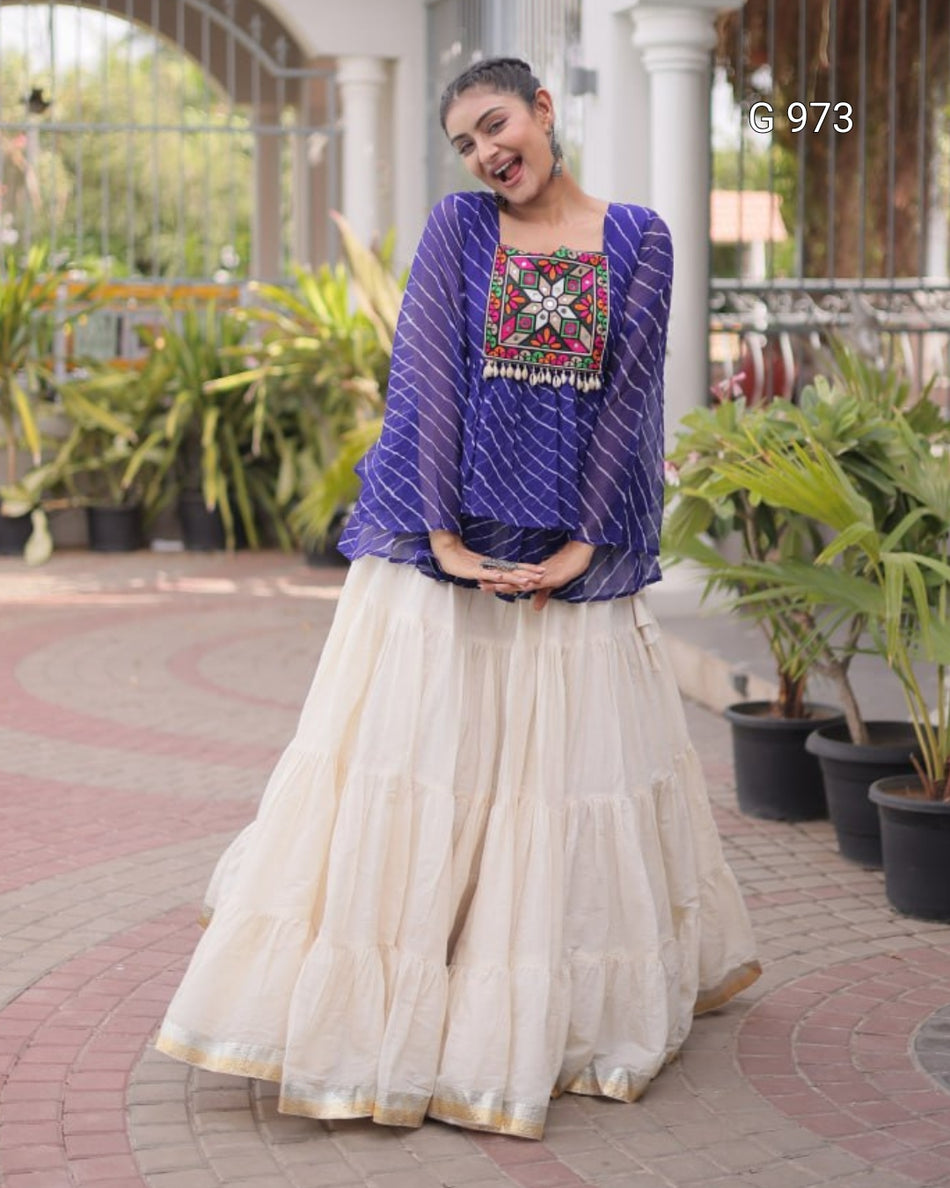 Kutchi Gamthi Navratri Lehenga Collection G 973