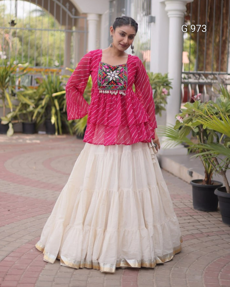 Kutchi Gamthi Navratri Lehenga Collection G 973