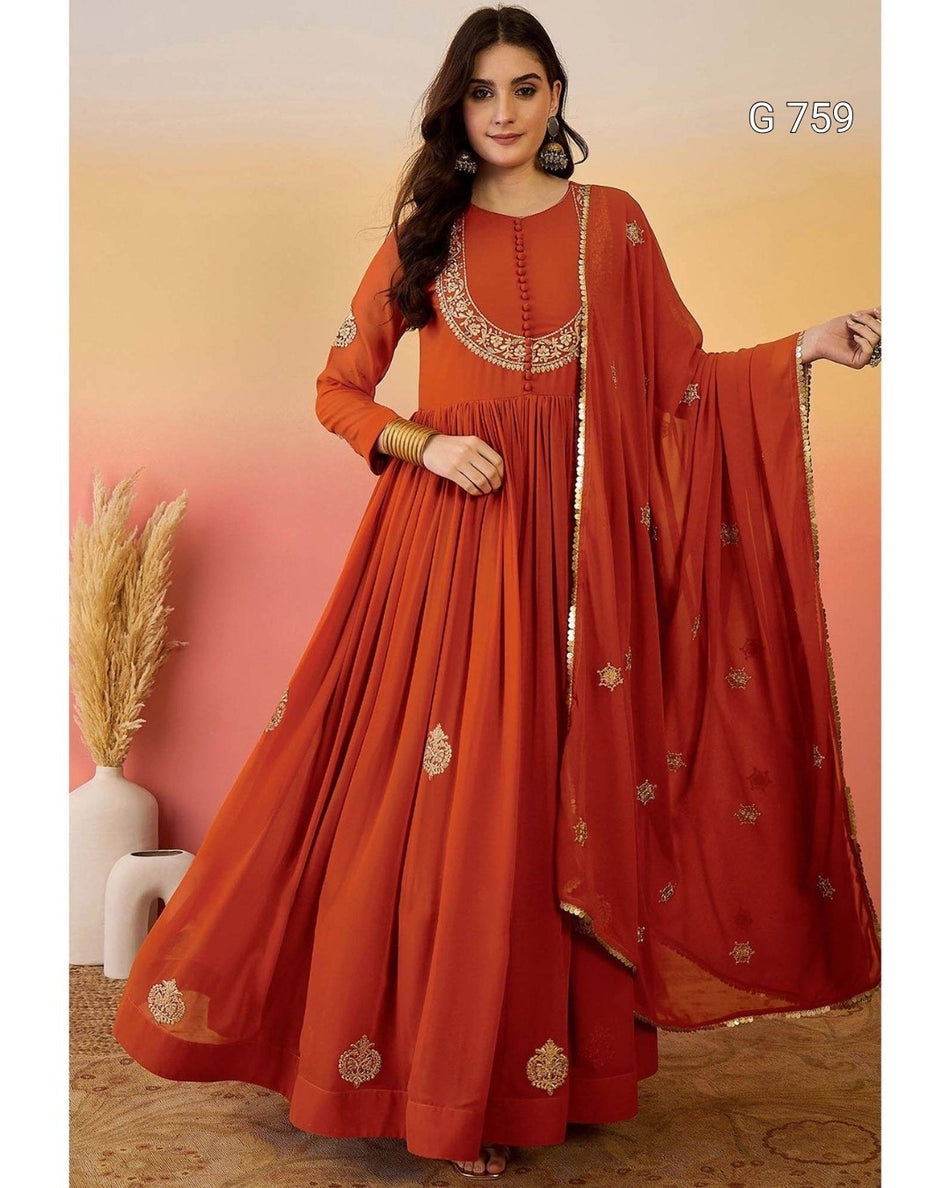 Premium Ethnic Anarkali for Special Occasions - G 759