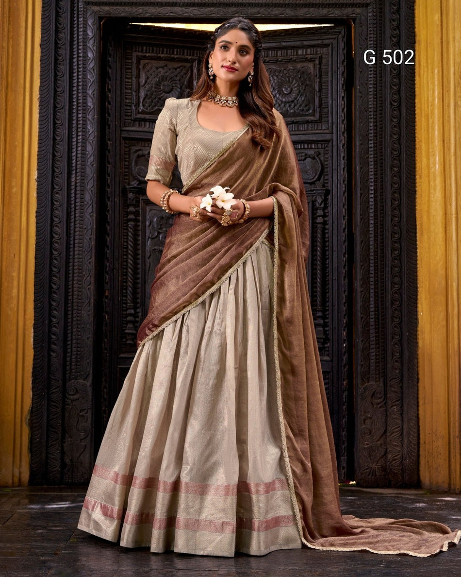 Elegant Dupion Lehenga with Rich Traditional Appeal - G 502